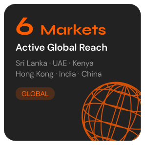 6 Markets Active Global Reach